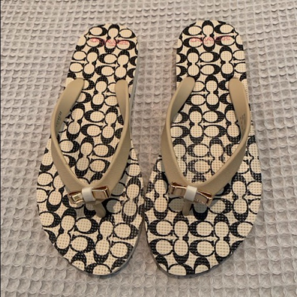 Coach beach sandals